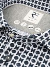R2 Chemise Single Jersey Imprimé Bleu marine