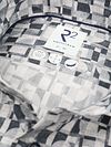 R2 Poplin Chemise Retro Imprimé gris