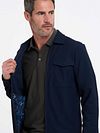 R2 Travel Overshirt w kolorze navy Model / Voorkant