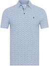 R2 Amsterdam Polo Piqué imprimé bleu 124.POLO.006-014 commander en ligne | Suitable