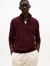 Tommy Hilfiger Half Zip Pullover Essential Burgundy Model / Voorkant