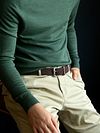 Braided Belt Brown Model / Voorkant