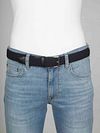Woven Belt Dark blue Model / Voorkant