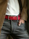 Woven Belt Red Model / Voorkant