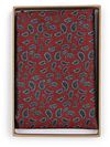 Passande Sidensnäsduk Paisley Bordeaux Product