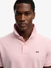 Superdry Polo Pique Classic Montauk Roze Model / Detail