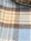 Suitable Scarf Checkered Merino Beige Blue Product / Detail