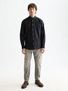 Scotch and Soda Core Oxford Hemd Schwarz Model / Voorkant