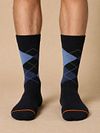 Suitable Socken Argyle Navy Model / Voorkant