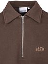 Supply & Co Aarav Bluza Polo Zip Brown Product / Detail