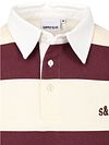 Supply & Co Polo Longsleeve Stribe Bordeaux