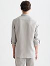 Scotch and Soda Core Camicia Lino Grey Model / Achterkant