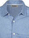 Scotch and Soda Camicia Lino Righe Blauw Product / Detail