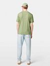 T-Shirt melange verde de Scotch and Soda Model / Achterkant