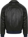 Scotch and Soda Faux Leather Bomberjack Zwart Product / Achterkant