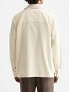 Surchemise Scotch and Soda Melange Beige Model / Achterkant