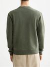 Maglione Scotch and Soda con logo verde oliva Model / Achterkant