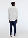 Scotch and Soda Linnen Overhemd Wit Model / Achterkant