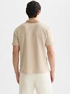 Scotch & Soda Stickad Piké Jacquard Beige Product / Achterkant