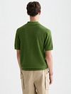 Scotch & Soda Stickad Piké Structure Grön Model / Voorkant