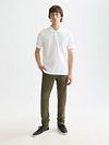 Scotch And Soda polo Core in piqué bianca Model / Voorkant
