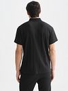 Scotch & Soda Knitted Polo Structured Black Model / Achterkant