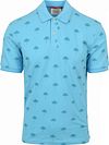 Scotch and Soda Poloshirt Palmbomen Blauw 175661-3558