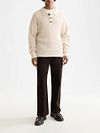 Scotch and Soda Waffle stitch dropped shoulder long Model / Voorkant