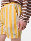Scotch & Soda Short de Bain Rayures Jaune Model / Detail