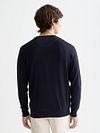 Scotch og Soda Kjerne Pullover Marineblå Model / Achterkant