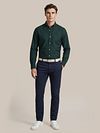 Steppin' Out Shirt Oxford Dark Green Model / Voorkant