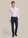 Steppin' Out Skjorte Oxford Stripes Rosa Model / Voorkant