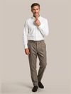Steppin' Out Camisa Elegante Twill Button-Down Blanco Model / Voorkant