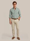 Steppin' Out Shirt Vichy Checks Green Model / Voorkant