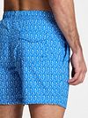 Shiwi Badeshorts Nick Wavy Coral Blau Model / Detail