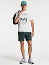 Shiwi Short de Bain Mike Sketched Coral Vert Foncé Model / Voorkant