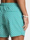 Shiwi Short de Bain Nate Coral Reverse Turquoise Model / Detail