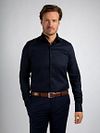 Suitable Skjorte med Ekstra Lange Ærmer Twill Navy Model / Voorkant
