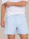 Steppin' Out Boxer Shorts Poplin Solid Light Blue Model / Voorkant