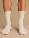 Suitable Strumpor 3-Pack Ecru Model / Voorkant