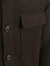 Sobrecamisa Profuomo de molesquín en marrón oscuro Product / Detail