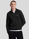 Lyle & Scott Sweat Halv Zip Sort Model / Voorkant