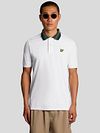 Lyle & Scott Poloskjorte med Tartan-krage Hvit Model / Voorkant