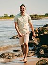 Suitable Mang Polo Shirt Light Green Model / Voorkant with Bram
