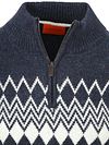 Suitable Avery Nordic Half Zip Pullover Wool Blend Navy Product / Detail