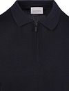 Suitable Knitted Half Zip Polo Dan Navy Product / Detail