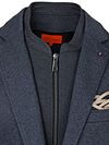 Suitable Colbert Lommer Twill Inlay Marineblå