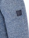 State of Art Melange Grey-Blue Zip Cardigan Product / Detail