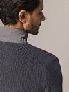 State Of Art Cardigan Structure Contrast Anthracite Model / Detail