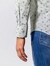 Chemise State of Art imprimé fleurs Blanc Model / Detail